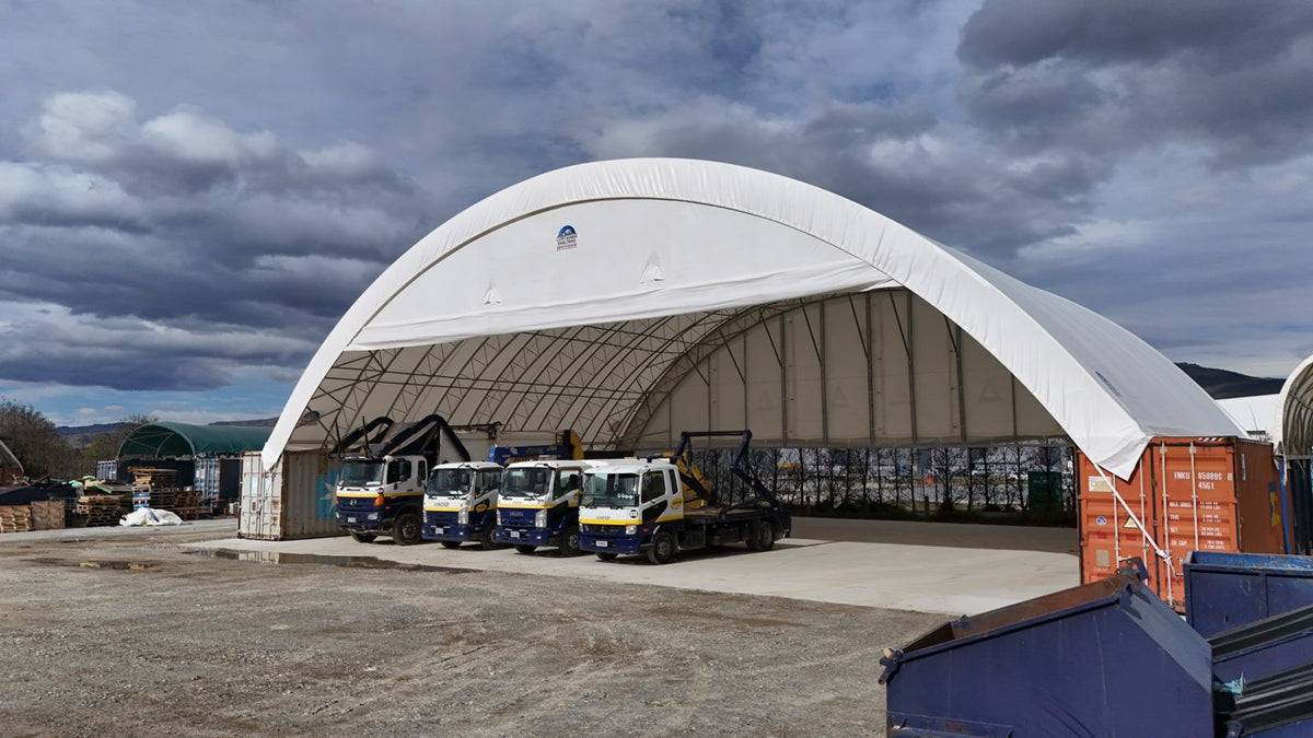 24m Truss container shelter in Cromwell