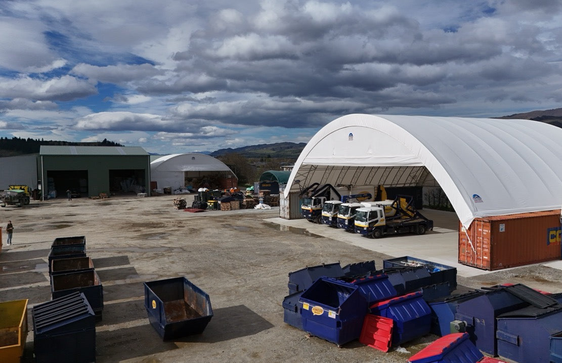24m Truss container shelter in Cromwell